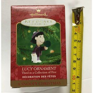 Christmas Ornament  "Lucy" Snoopy Christmas Collection Hallmark 1990s QRP4174